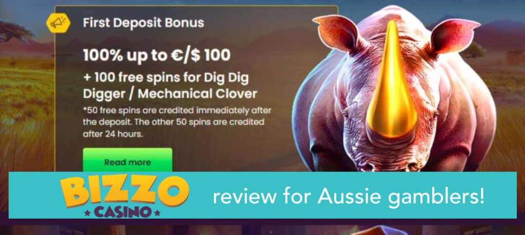 Bizzo casino review for Aussie gamblers!