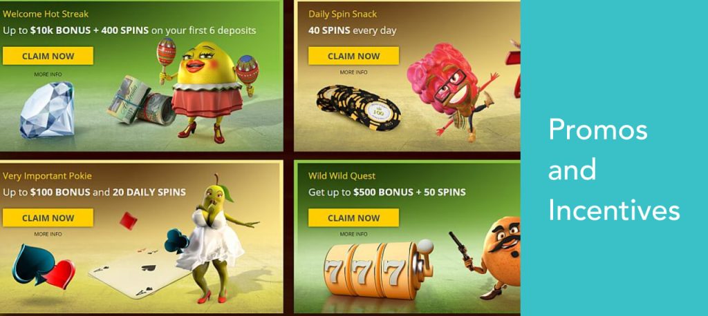 Pokie Spins Promos and Incentives 